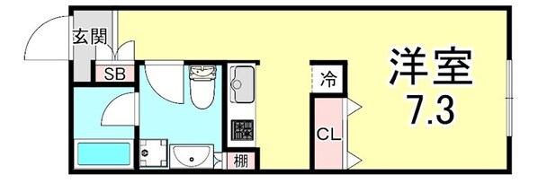 ZESTY駒沢大学IIの物件間取画像